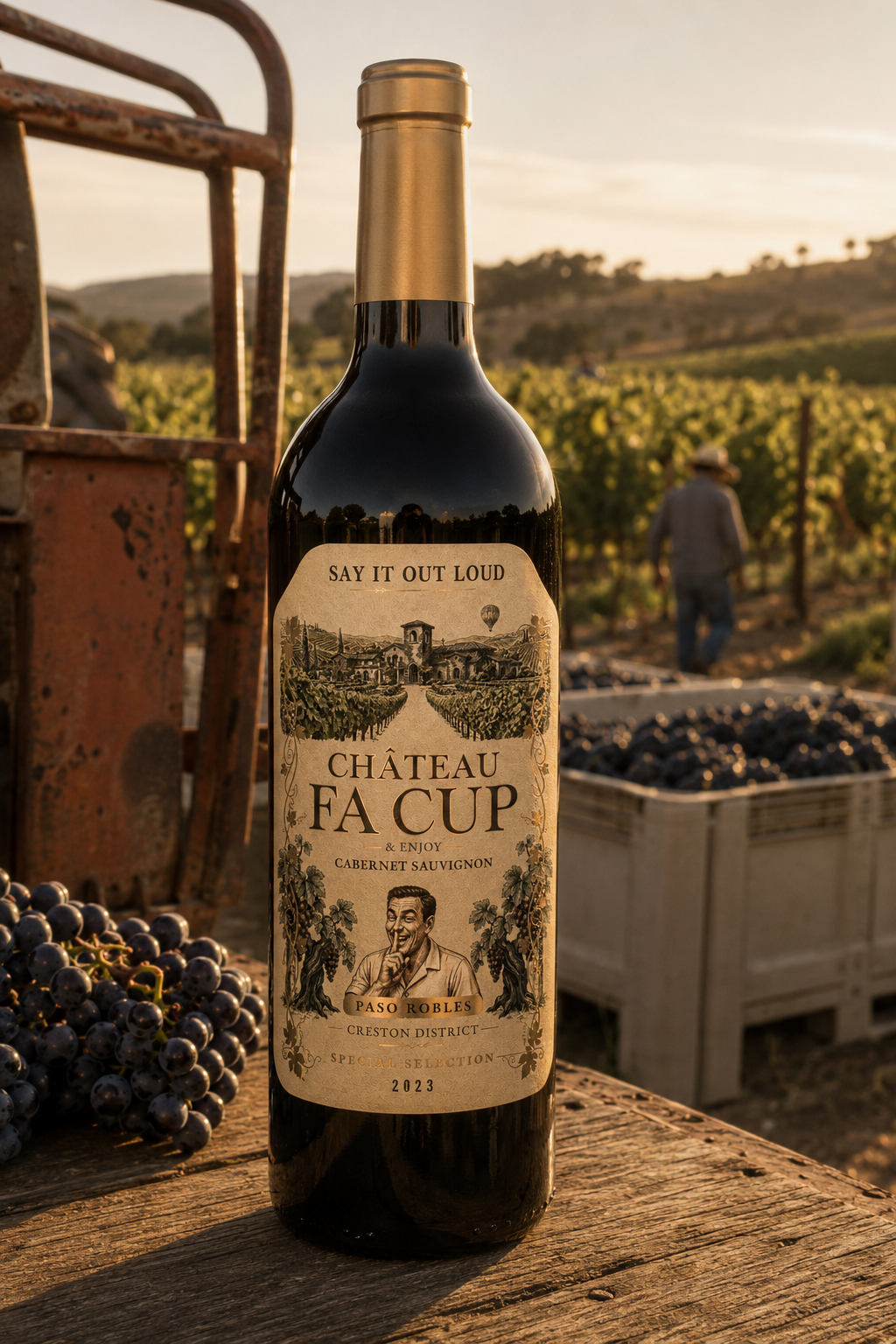 Château Fa Cup 2023 Cabernet Sauvignon at harvest
